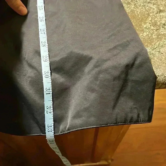 EUC Eileen Fisher Funnel Neck Long Asymmetrical Coat Jacket Fleece Lined Sz L - Picture 7 of 12